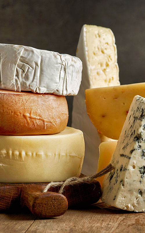 A selection of cheese