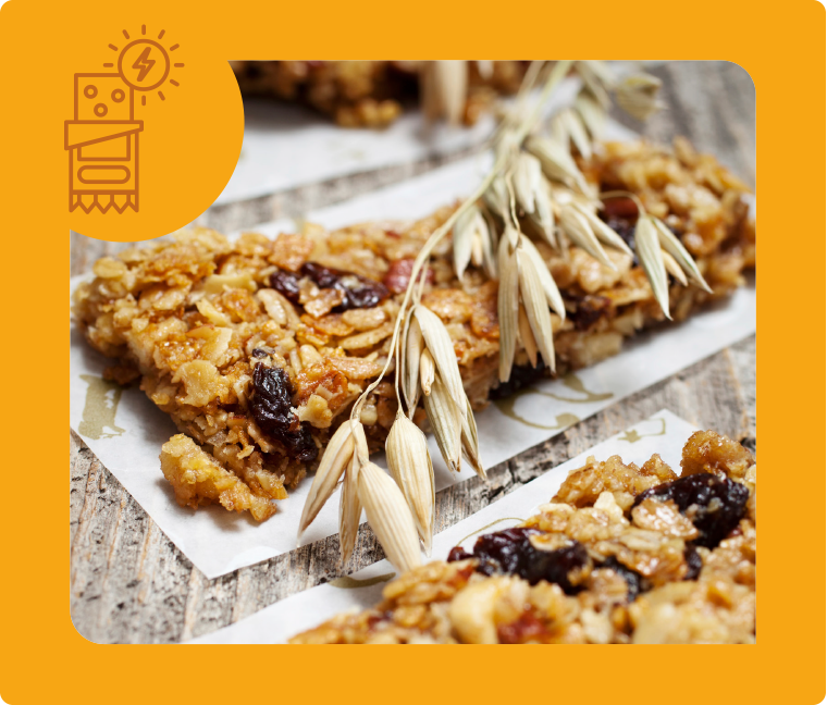 fiber rich granola bar