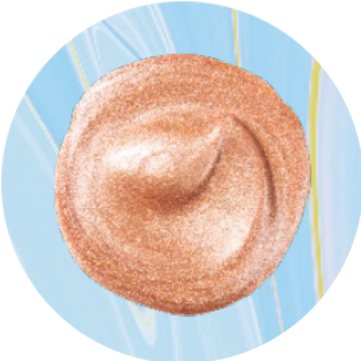Gold cream eye shadow