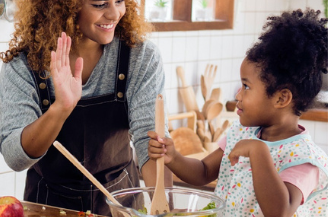 mother-daughter-making-veggie-meal